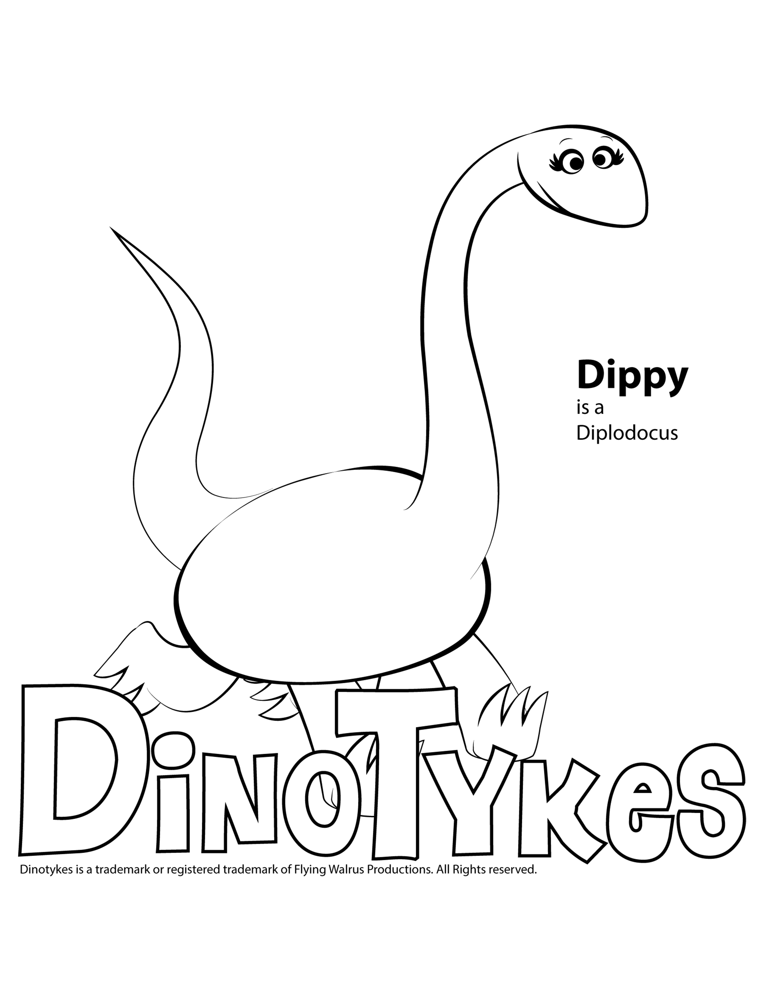 Dippy Coloring Page